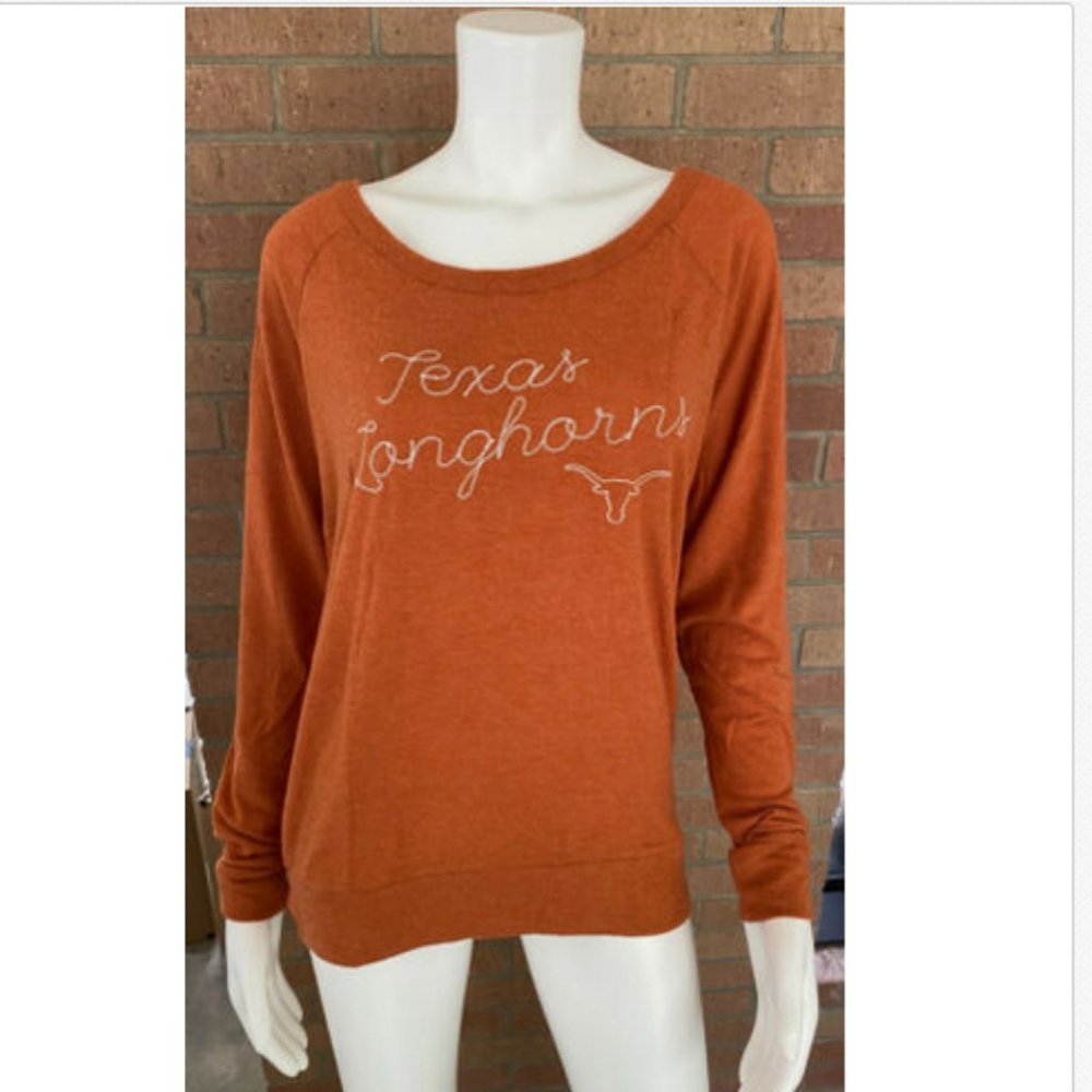 UNIVERSITY OF TX LONGHORNS DRAPE BACK SHIRT nwt